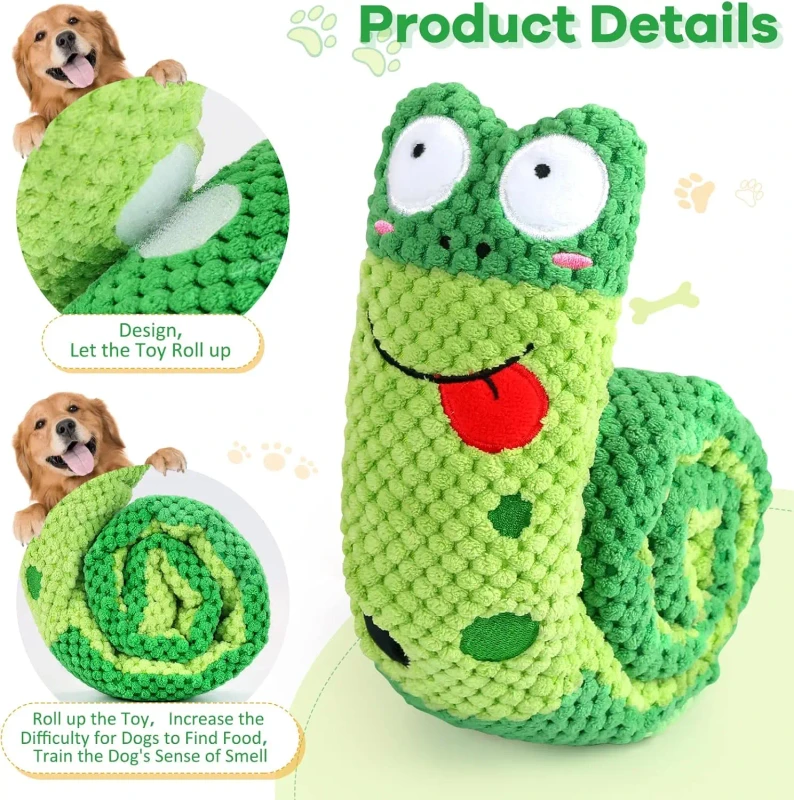 Eneston Squeak Puzzle Dog Toys for IQ Training Foraging Instinct Small Medium Large Dogs