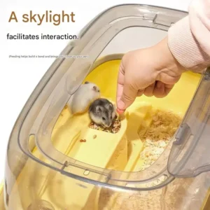 Environmentally Friendly with Skylight Large Space Luxury Hamster House Villa Supplies