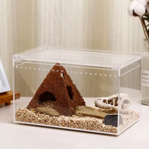 Escape Proof Easy to Install Waterproof Pet Cage Transparent Acrylic Reptile Box Display Cage