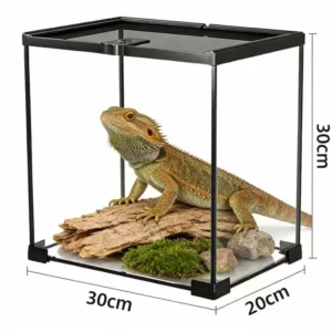 Escape proof Glass Reptile Terrarium Breeding Cage Eco Friendly Durable Modern Design for Snakes Lizards & Geckos