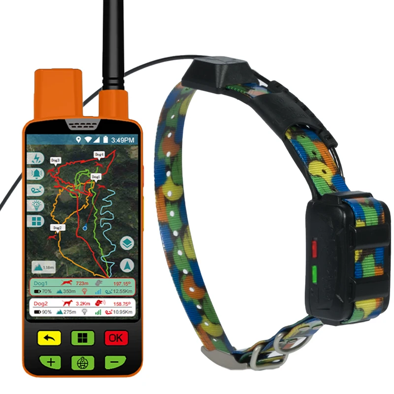Eseek Hound GPS Tracking Device Bark Control Hunter Beeper for Hunting Dog Mascotas Tactical Collar With Handheld
