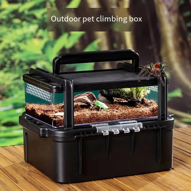 Excellent Ventilation Easy Cleaning Reptile Enclosure Insect Reptile Habitat Lizard Scorpion Pet Observation Tank
