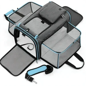 Expandable Foldable Portable Crossbody Pet Carrier for Small Medium Large Dogs and Cats Model 8