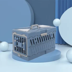 Expandable Portable Plastic Pet Carrier Crates Outdoor Foldable Transport Airline Pet Puppy Dog Carrier Pets Cage