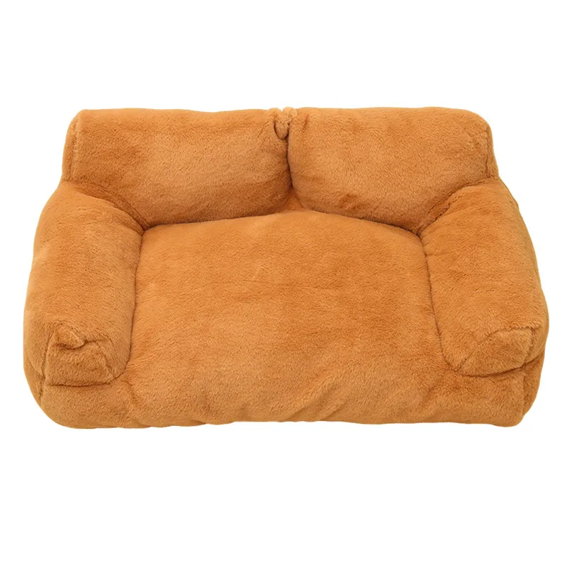 Explosions Pet Sofa Solid Rabbit Plush Pet Kennel Soft High Color Value Cat Kennel Large Dog Kennel Dog Bed