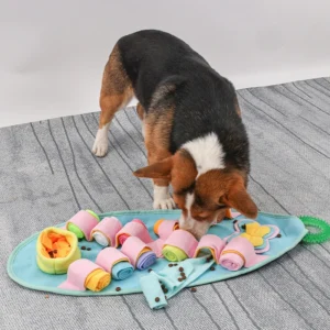 Explosive Model Odor Work Training Pad with Hidden Treatment Pocket Washable Puzzle Interactive Dog and Cat Feeding Toys