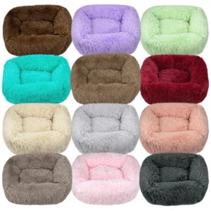 Extra Large Purple Plush Pink Cat Dog Pet Bed