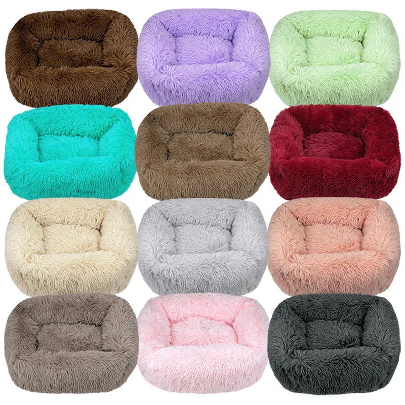 Extra Large Purple Plush Pink Cat Dog Pet Bed