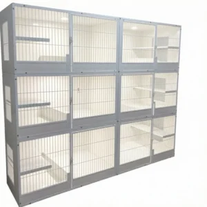 Extra Large Solid Wood Modern Classic Cat Villa Indoor Cat House Cage Furniture with Rest Areas Plastic Tray Breathable