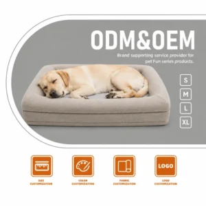 Extra Large Washable Dog Bed Memory Foam Orthopedic Pet Bed for Private Label Supply
