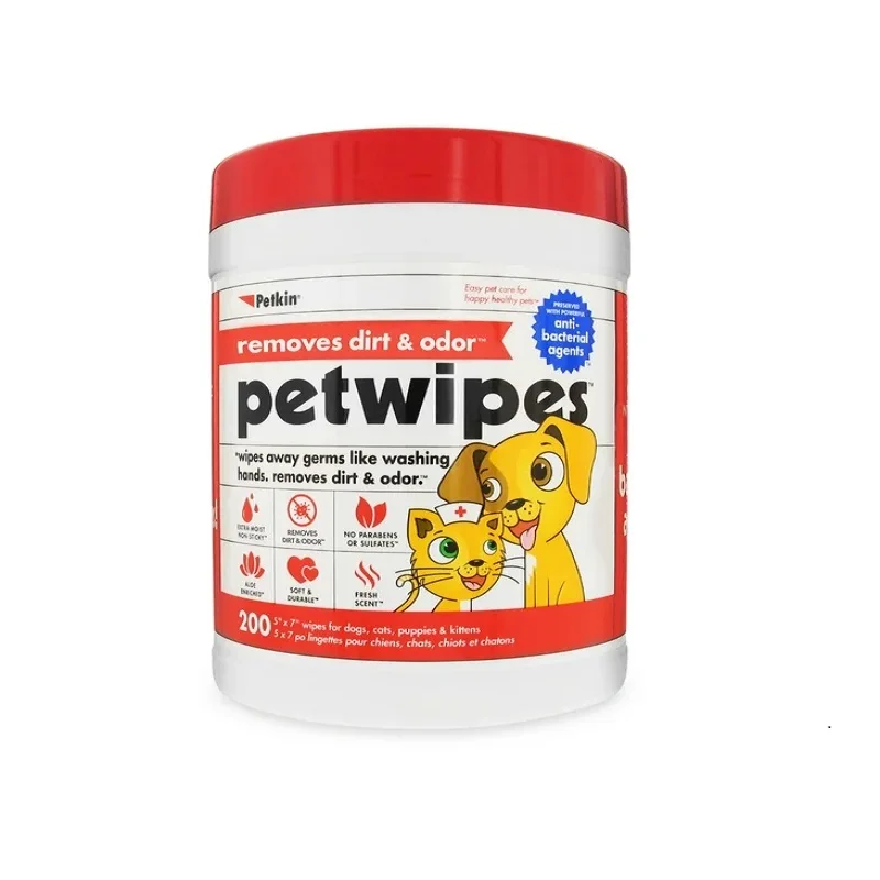 Extra Soft Non-Woven Pet Wet Wipes for Dog Tears Cleaning and Body Grooming