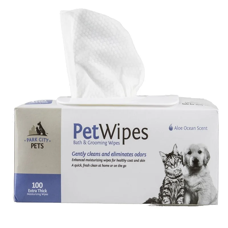 Extra Soft Non Woven Wet Wipes for Pet Cleaning Effective Stain Remover for Cats and Dogs 15*20cm 18*20cm Sizes