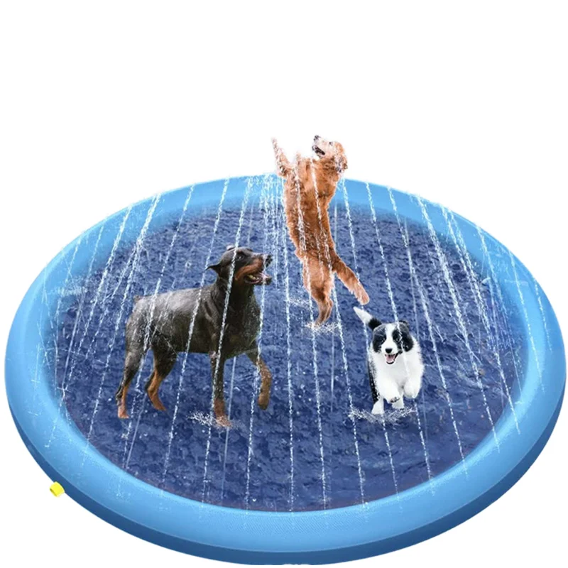 Extra Thick PVC Foldable Dog Bathing Tub Eco Friendly Quick Spraying Pool for Outdoor Summer Use Easy Pet Cleaning Bathing