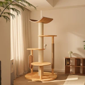 Factory Classic Halloween Large Size Wooden Cat Climbing Tree for Multiple Cats Eco friendly