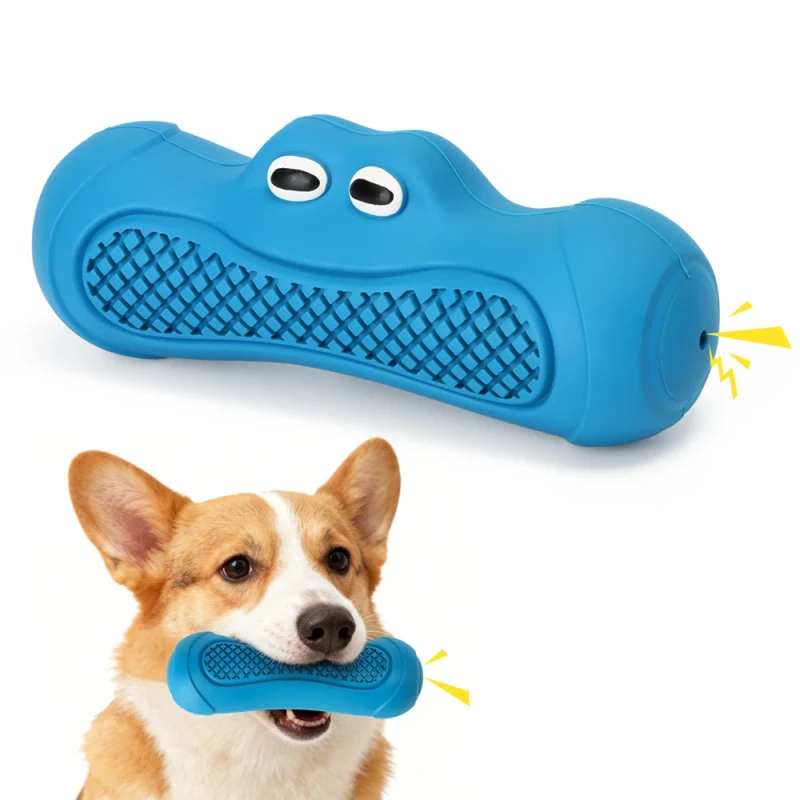 Factory Custom BPA Free Natural Rubber Durable Eco Friendly Modern Cartoon Interactive Pet Dog Chew Toy Ball for Aggressive