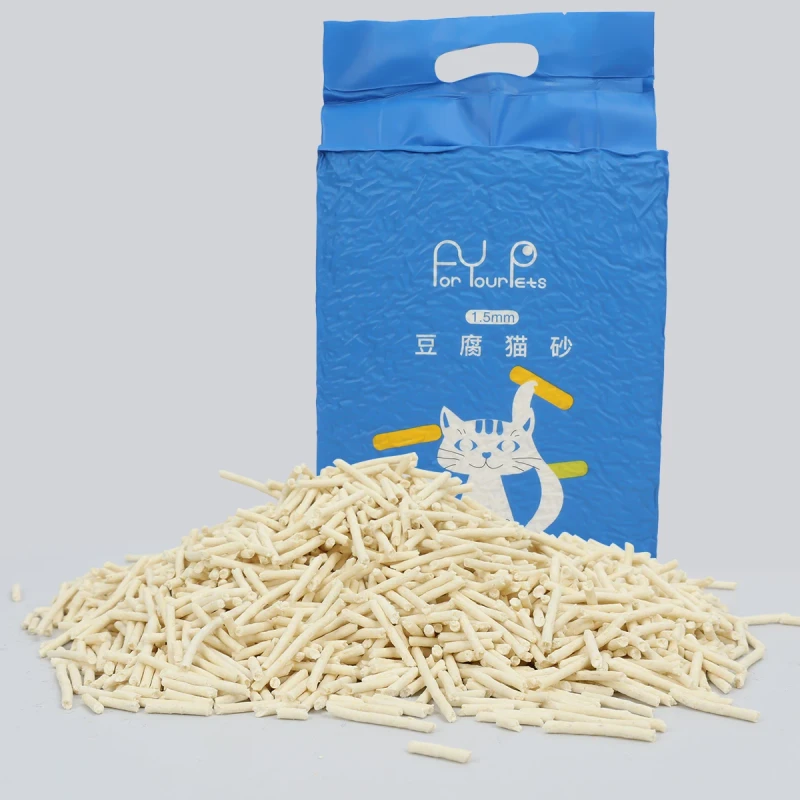 Factory Custom Logo Natural Plant Dust Free Flushable 2.3KG Cat Sand Tofu Cat Litter