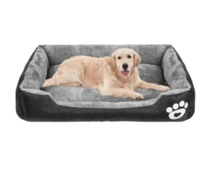 Factory Custom Luxury Pet Bed Soft Dog Nest Large Rectangle Dual Use Double Sided Breathable Sofa Print Fiber
