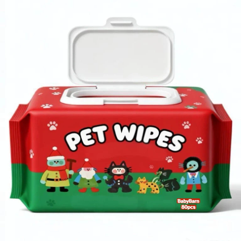 Factory Custom Pet Wipes Thick Biodegradable Wipes Cleaning Wipes for Cleaning Face Cleaning Pet Cat Dog Body Butt Pet Daily