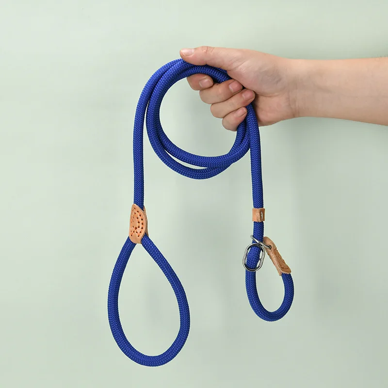 Factory Custom Rope Dog Lead Leashes Pet Traction Rope Leashes Dog Walking Training Lead Poop Dispenser Bag Set for Medium Large Dogs