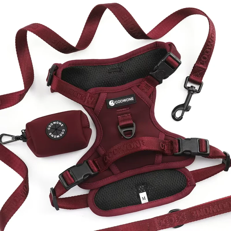 Factory Custom Tough No Pull Dog Harness Pet Harness Dog Leash Adjustable Padded Breathable Reflective Training Vest Harness Set
