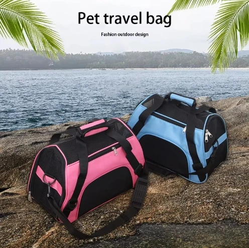 Factory Custom logo Airline Approved Pet Carrier Expandable Soft-Sided Dog Carrier Pet Travel Bag for Cats Dogs