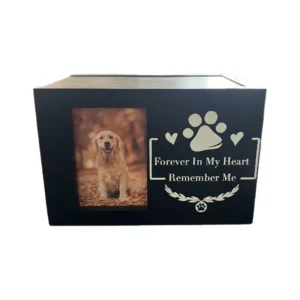 Factory Customization Pet Funeral Burial Memorial Picture Frame Pet Urn Wooden for Dogs Cats Ashes