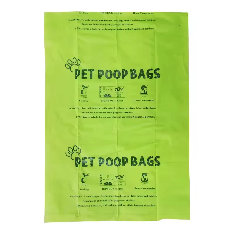 Factory Customized Eco Friendly PET Recyclable Biodegradable Pet Waste Bags Dog Poop Bags Pet Waste Disposal