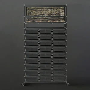 Factory Customized Fast Delivery Reptile Rack Snake Geckos Acrylic Box Easy Assembly No Tools Required Ready Stock Ship Reptile