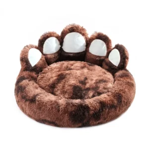 Factory Direct Bear Paw Dog Beds and Cat Mattresses Cute and Warm Plush Pet Supplies for All Seasons