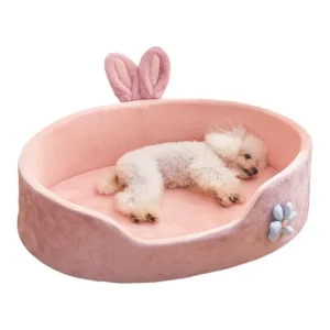 Factory Direct Cute Soft Pet Cat Bed Solid Large Dog Bed Sofa Soft Washable Durable Cozy Calming Cat Nest
