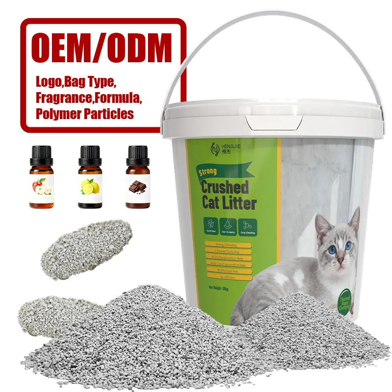 Factory Direct Eco Friendly Dust Free Quick Clumping Absorbent 99.9% Volcanic Rock Cat Litter