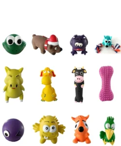Factory Direct Eco Friendly Latex Pet Squeak Toys Cartoon Style Application for Dogs and Cats