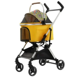 Factory Direct Foldable Lightweight Customizable Pet Stroller with Portable Travel Design for Cats and Small Breed Dogs