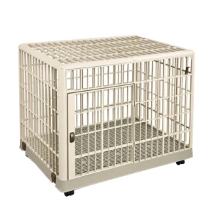 Factory Direct Foldable Plastic Dog House Durable Indoor Outdoor Pet Cage with Removable Tray for Small Medium Dogs