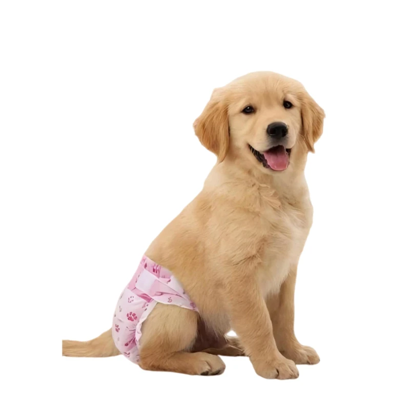 Factory Direct High Absorbent Pet Diaper Custom Private Logo Breathable Printed Diaper for Pet Daily Use