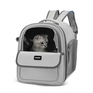 Factory Direct Luxury Classic Large Capacity Oxford Cloth PVC Cat Backpack Zipper Portable Pet Carrier Dog 3.5kg Load Home