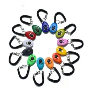Factory Direct Multi-Color Pet Training Clicker with Wrist Strap Dog Training Clicker
