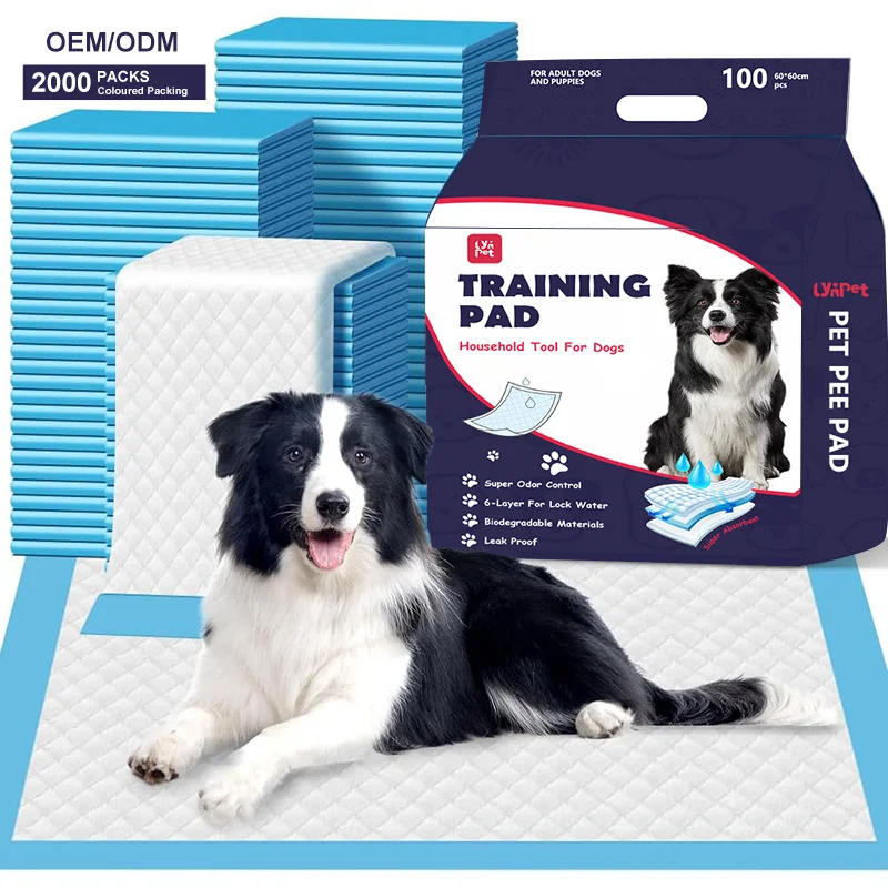 Factory Direct Odor Control Bamboo Charcoal Leak proof Pet Dog Pee Pad Puppy Training Urine Diaper