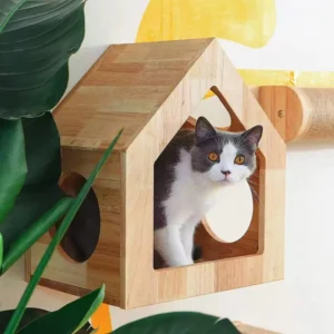 Factory Direct Sale Bamboo Cat House Eco Friendly Four Seasons Universal Multi Story Pet Supplies for Small Animals