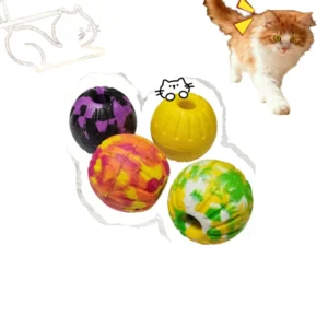 Factory Direct Sale Multi Color 5cm Hollow Ball EVA Luxury Cute Eco Friendly Interactive Pet Chew Toys for Dogs Cats Boredom