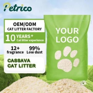 Factory Direct Sales Dust Free Eco friendly Natural Plant Cat Toilet Cassava Cat Litter Quick Clumping Litter Sand for cat