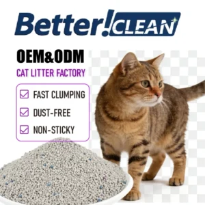 Factory Direct Sales of 100% Natural cat Litter Antibacterial and Deodorizing Bentonite cat Litter 20kg