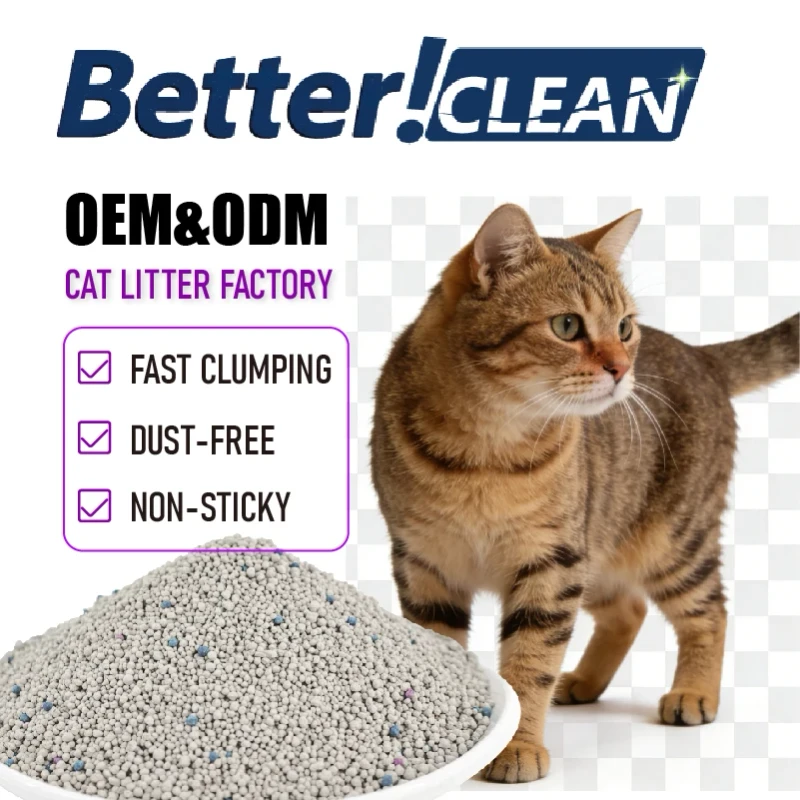 Factory Direct Sales of 100% Natural cat Litter Antibacterial and Deodorizing Bentonite cat Litter 20kg