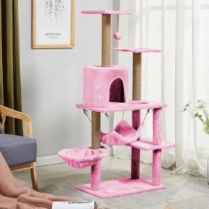 Factory Direct Selling Cat Scratcher Tree Three Layer Wooden Frame Cat Nest for Large Cat