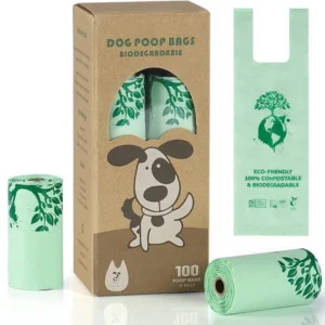 Factory Direct Spot Corn Starch PLA PBAT Lavender Scented Thickened Continuous Roll Compostable Pet Waste Disposal Garbage Bag