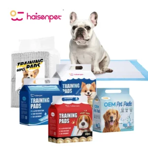 Factory Direct Supply Luxury 6 Layer Eco Friendly Disposable Puppy Pet Dog Training Pee Pad with Wood Material