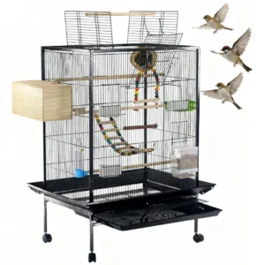 Factory Direct Supply Metal Pet Cage Xuanfeng Parrot Cage Multi functional Group Bird Cage