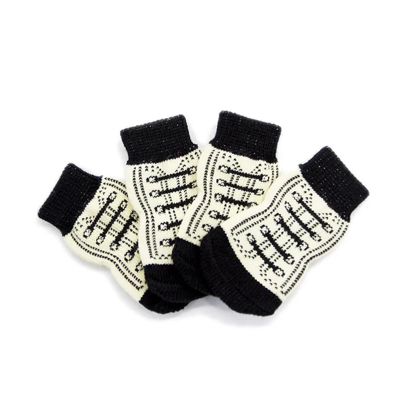 Factory Directly Anti Slip Knitting Pet Supplies Dog Knitting Socks Cat Socks
