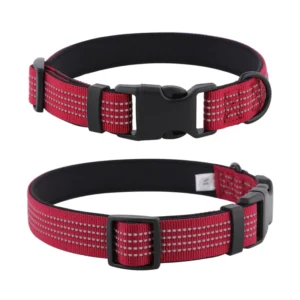 Factory Directly Nylon Pet Collar Reflective Dog Collar Supplier with Soft Neoprene Padding
