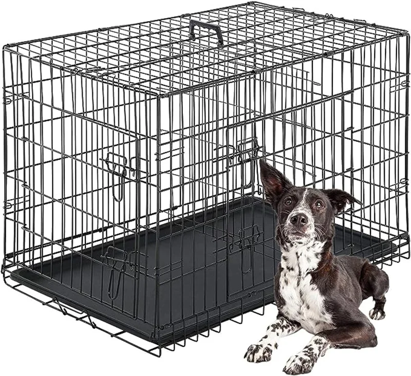 Factory Directly Price Solid Customized Color Size Steel Cage with Heat Treated Frame Hardware for Dog Kennels Easily Assembled